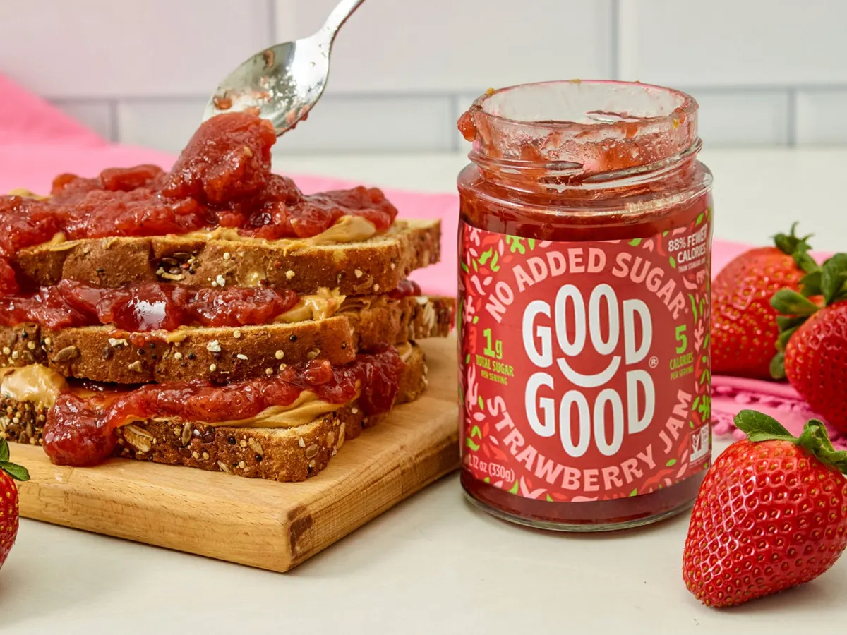 Good Good Strawberry Jam — free sample: Get FREE Good Good Strawberry Jam with 100% cash back—buy, text receipt, get paid back!