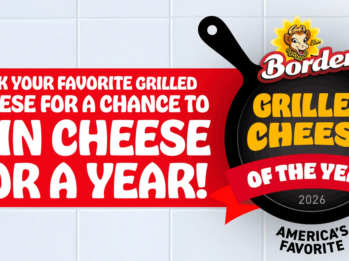 Borden Cheese — free sample: 100 winners get Borden swag and 5 win free cheese for a year. Enter once by March 24!