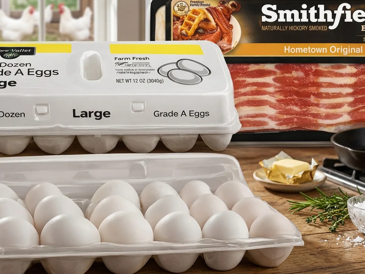 Eggs — free sample: Get FREE eggs at Dollar General on March 25 with the purchase of Smithfield bacon!