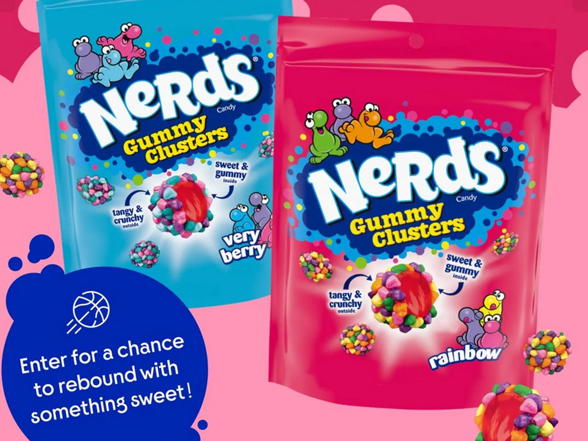 NERDS Gummy Clusters Candy Packs — free sample: 100 winners get 5 packs of NERDS Gummy Clusters! Enter once to win.