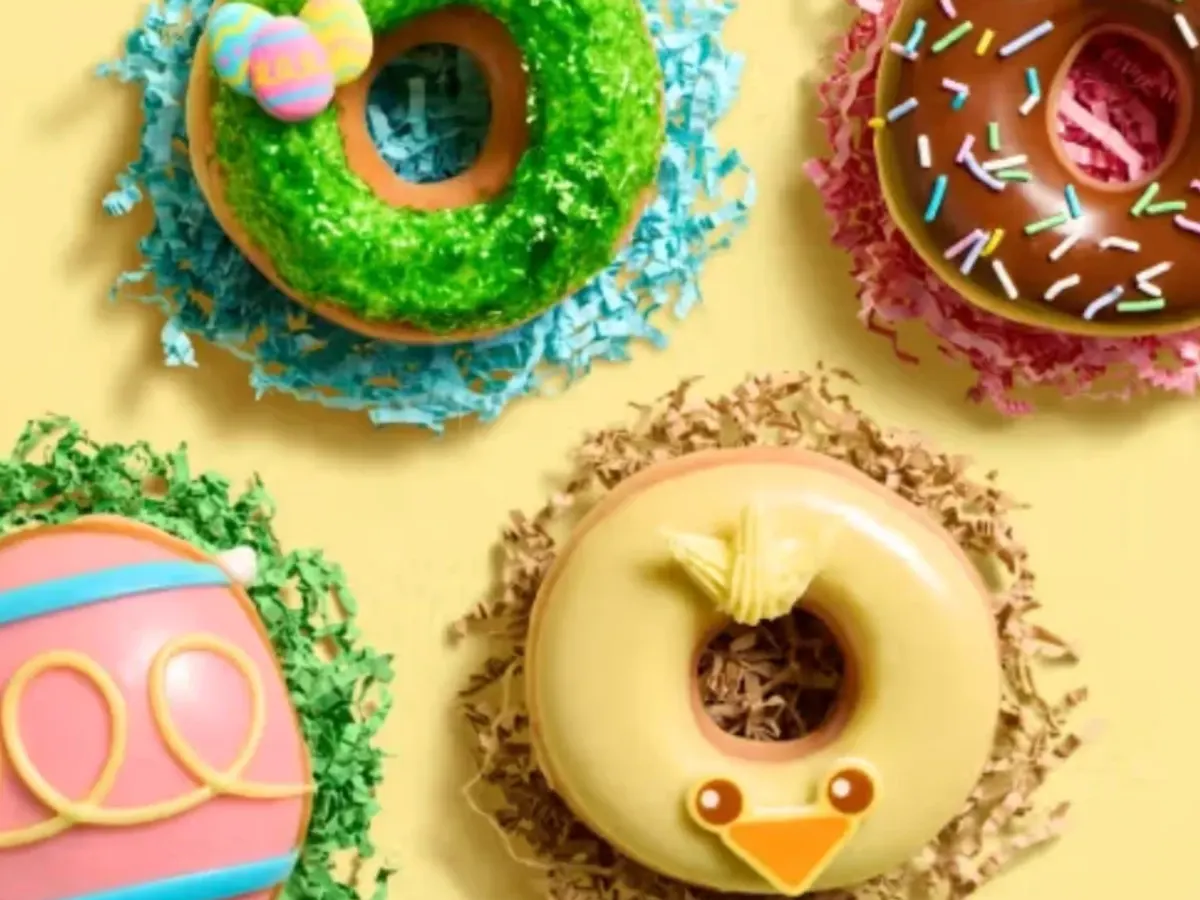 Krispy Kreme Easter Donut — free sample: Get a FREE Easter Donut at Krispy Kreme with any purchase through April 3rd.