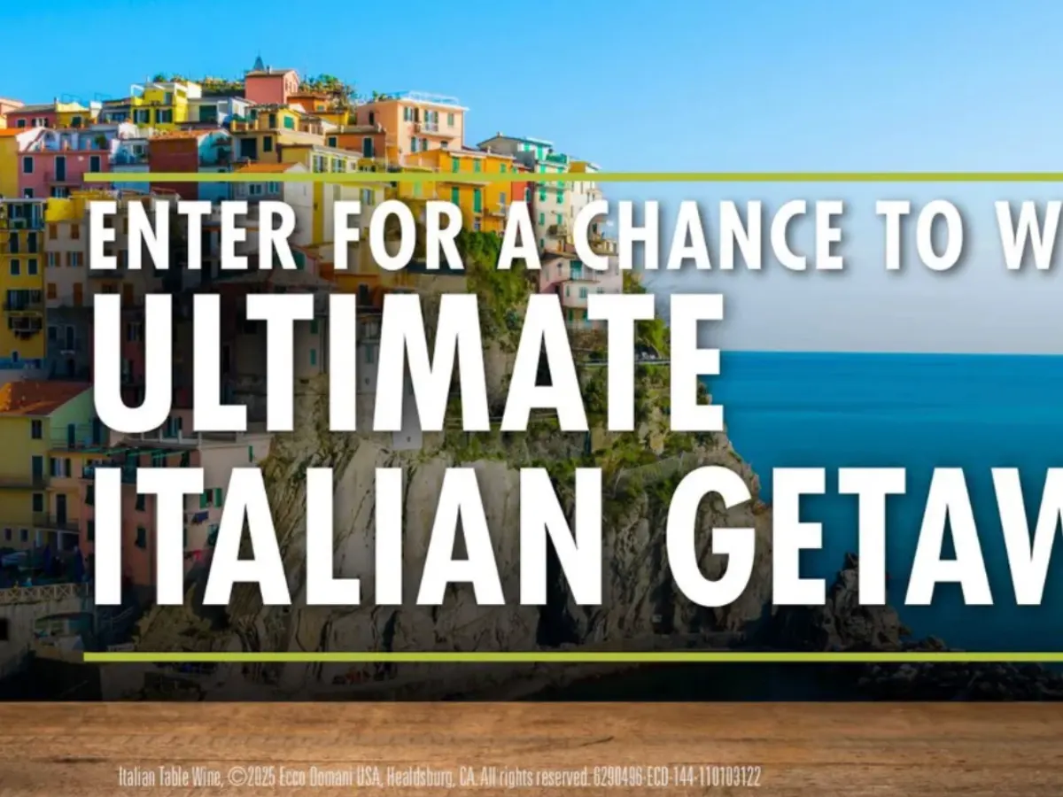 Ecco Domani Getaway — free sample: Enter the Ecco Domani Italian Getaway Sweepstakes for a chance to win a 5-night trip for two to Flor
