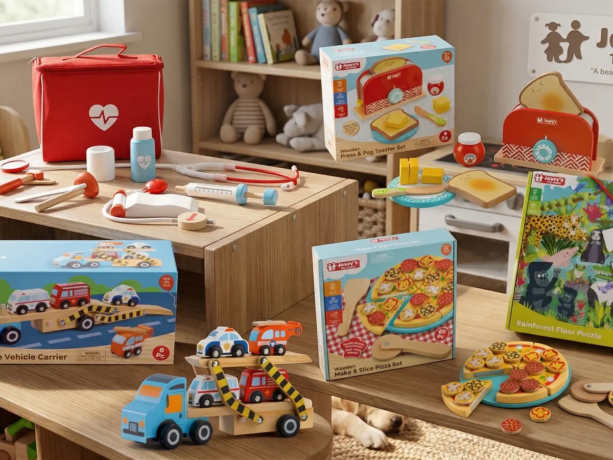 Jasey's Toy Chest Party Pack — free sample: Apply for a chance to host and get a FREE Jasey’s Toy Chest Party Pack (worth $110+)! Limited spots—
