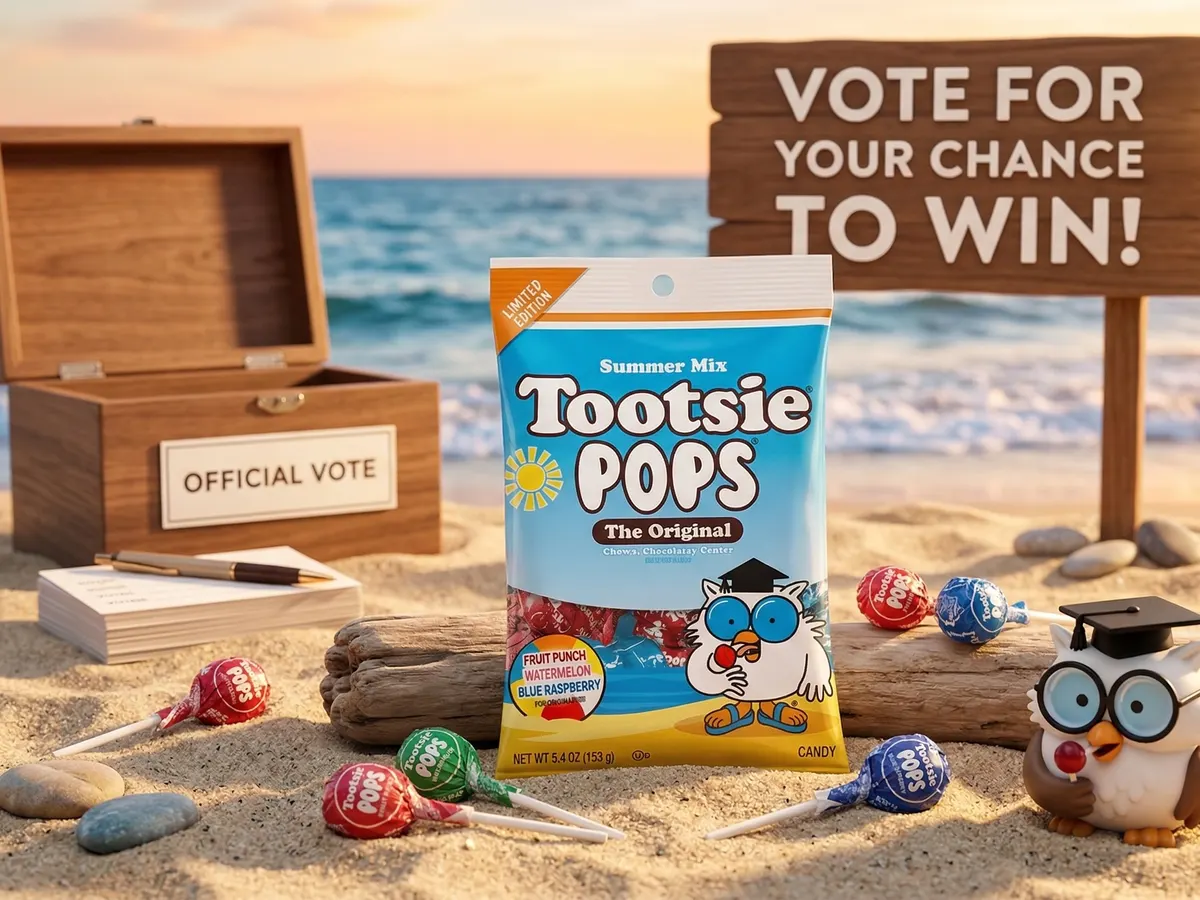 Tootsie Pops — free sample: Vote for your favorite Tootsie Pops flavor and enter to win a $500 gift card plus a year’s supply of