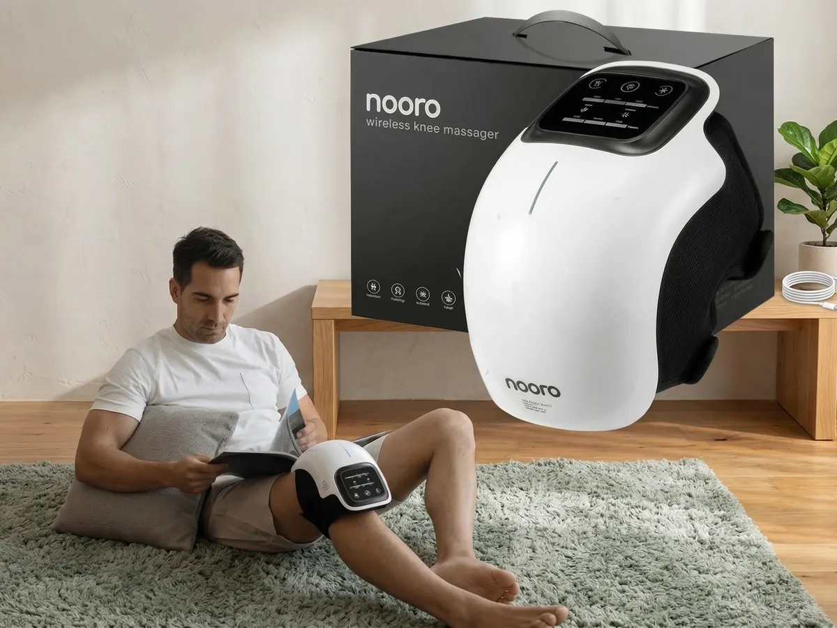 Nooro Portable Knee Massager — free sample: Get a FREE Nooro Portable Knee Massager! Answer a few questions, and if selected, they’ll email you 