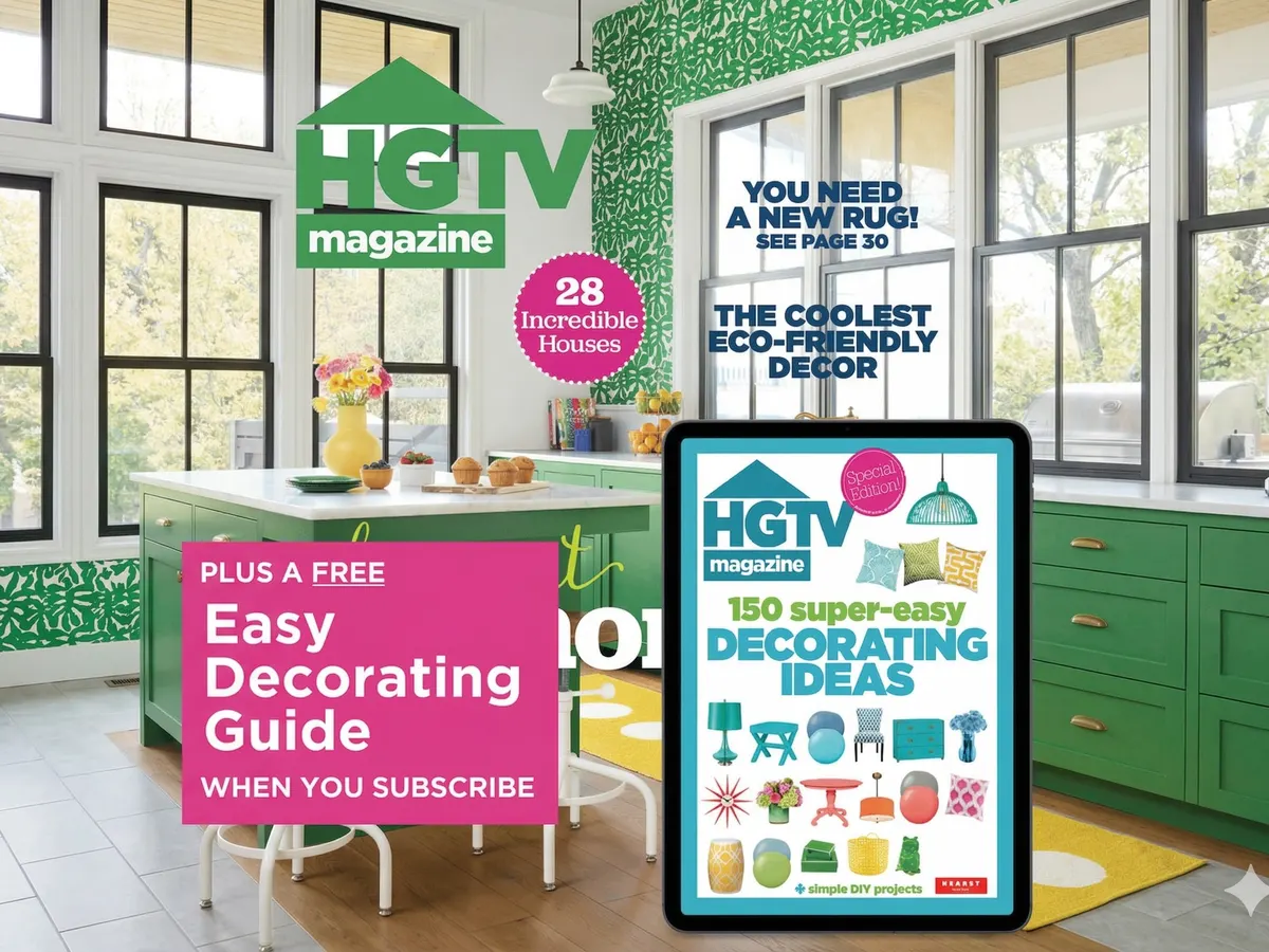 Design, Decor & DIY – Free 1-Year HGTV Magazine