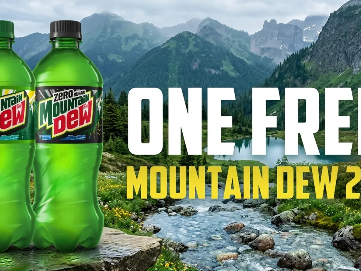 Limited Time: FREE 20 oz. Mountain Dew Available