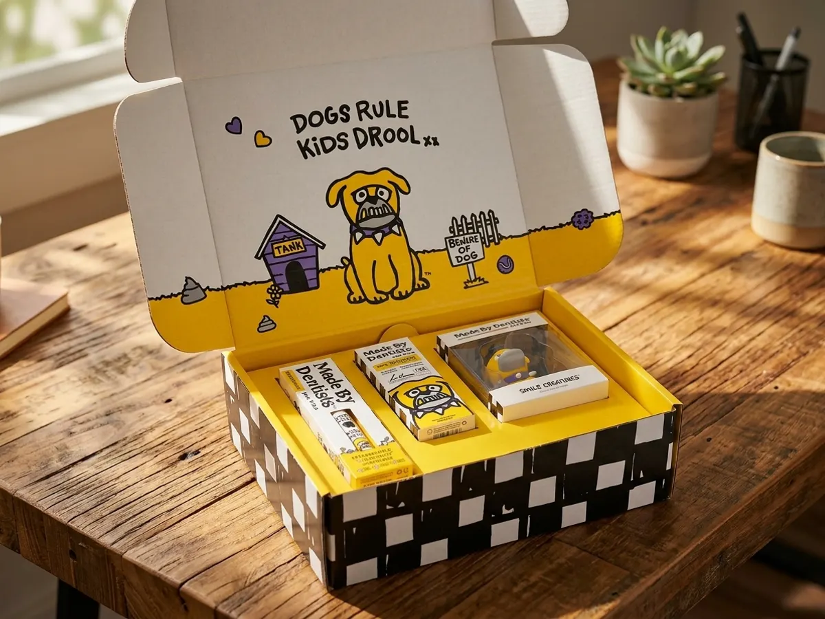 FREE Made By Dentists Smile Creature Starter Pack - Keychain, Stickers & More