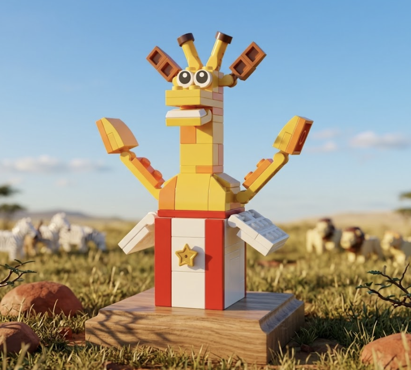 Build a LEGO Giraffe FREE at Toys “R” Us — free sample: Celebrate Bricktober with a FREE LEGO Geoffrey the Giraffe Mini Build at participating Toys “R” Us s