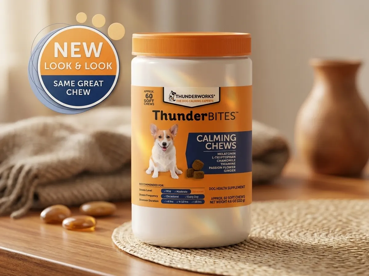 60 ct. ThunderBites Dog Calming Chews + FREE Shipping — free sample: My dog is a twitchy mess, much like my finances after a particularly aggressive couponing spree. Sna