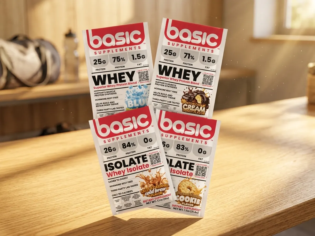 Basic Supplements Whey Protein Samples — free sample: Grab free samples of Basic Supplements' whey and whey isolate proteins—no strings attached, just shi