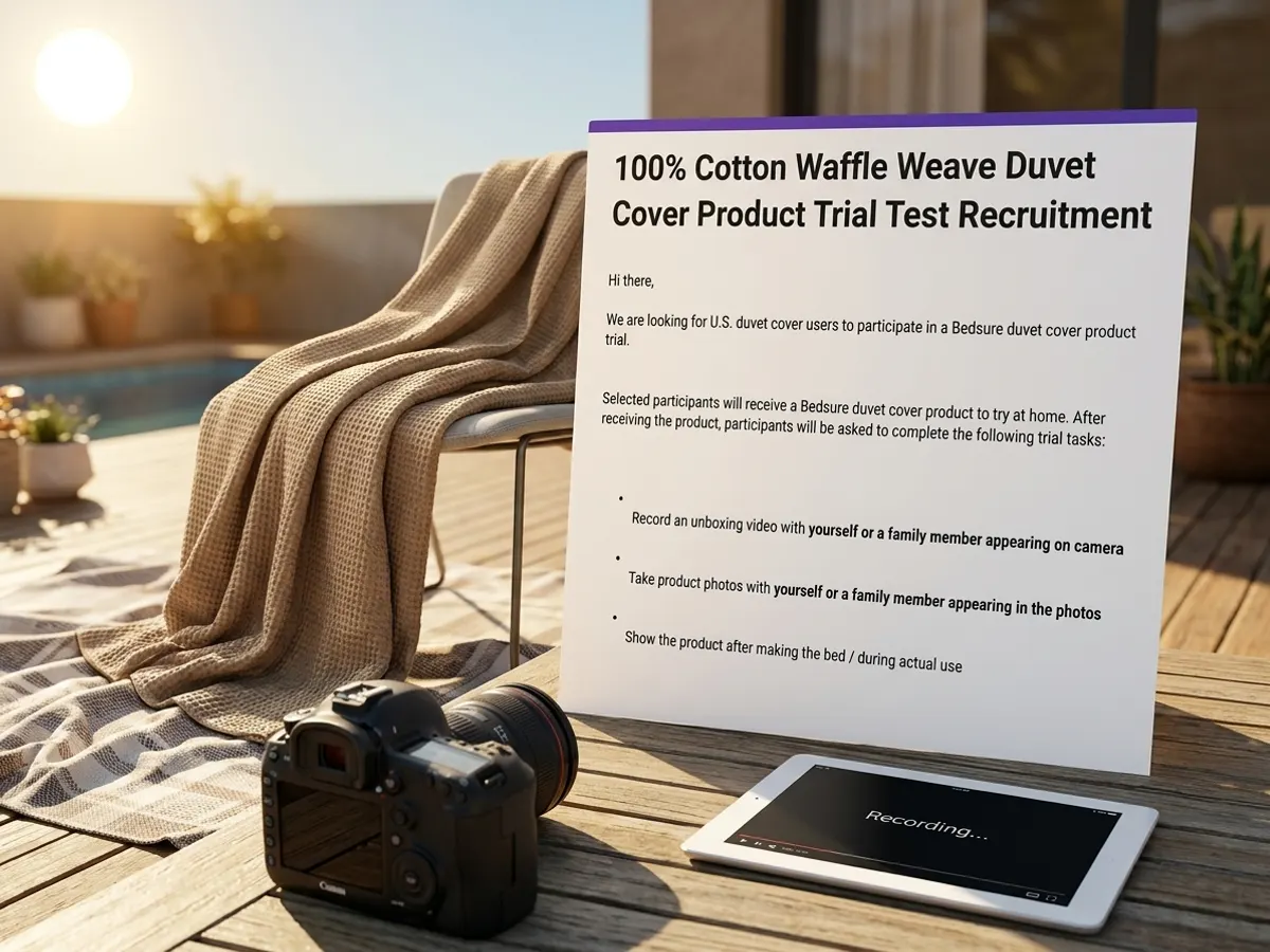 Bedsure 100% Cotton Waffle Weave Duvet Cover