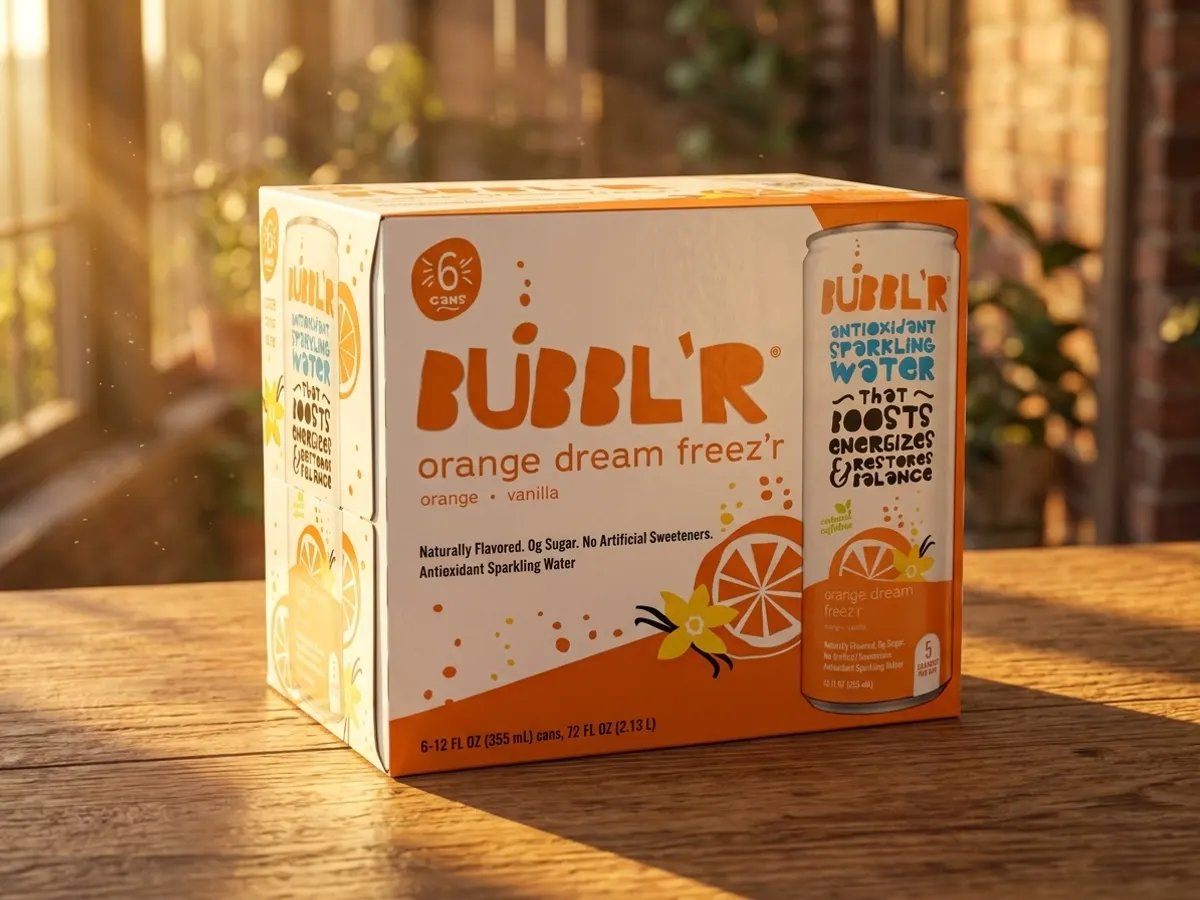 BUBBL'R Antioxidant Sparkling Water 6-Pack — free sample