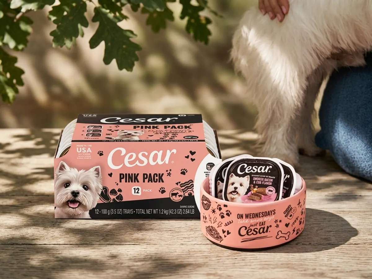 CESAR Pink Pack Dog Food Sample — free sample