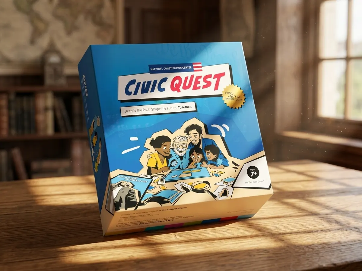 Civic Quest Box Family-Adventure Game - a $40 Value — free sample: Finally, a $40 family game that turns the American Revolution into a mystery! If I'm wasting preciou