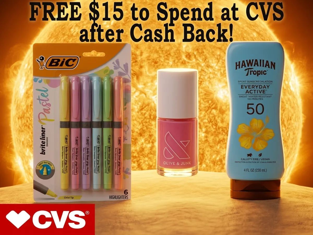 CVS $15 Cashback After First Purchase
