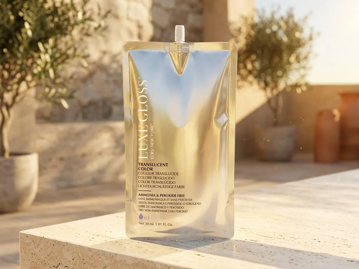 ECRU New York Luxe Hair Gloss Sample — free sample: ECRU New York's sending out free samples of their Luxe Gloss—a semi-permanent shine treatment that w
