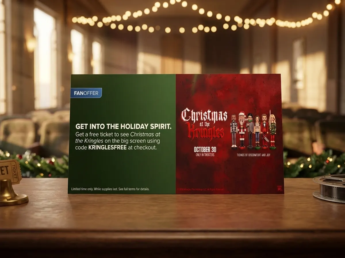 Free Movie Ticket to Christmas at the Kringles, free sample