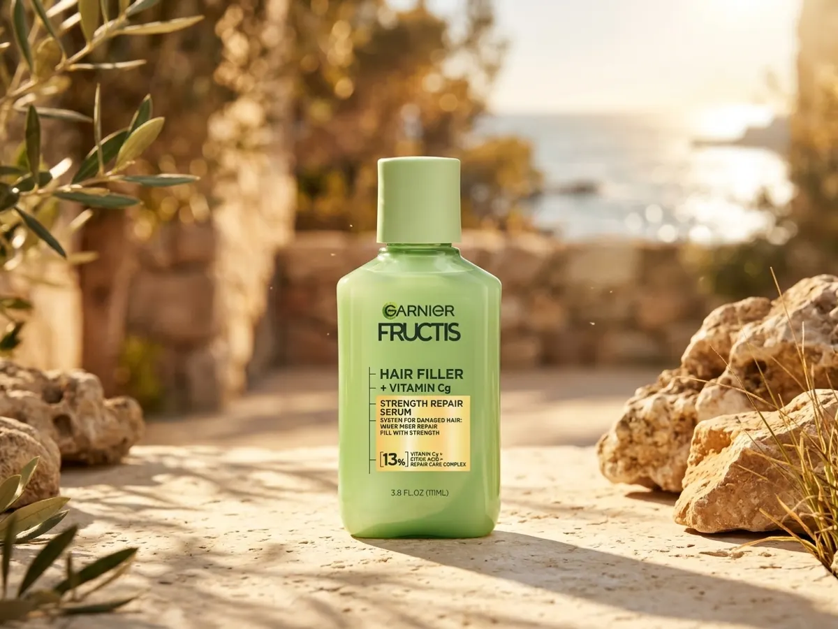 Garnier Fructis Hair Filler + Vitamin Cg — free sample: Honestly, my hair looks like a startled badger most days. So if Garnier Fructis Hair Filler + Vitami