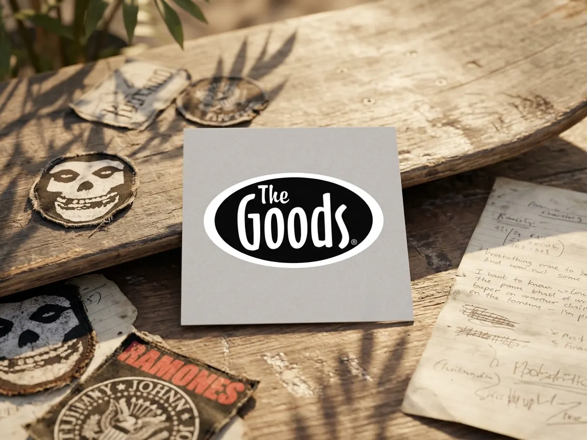 The Goods Brand Stickers, free sample
