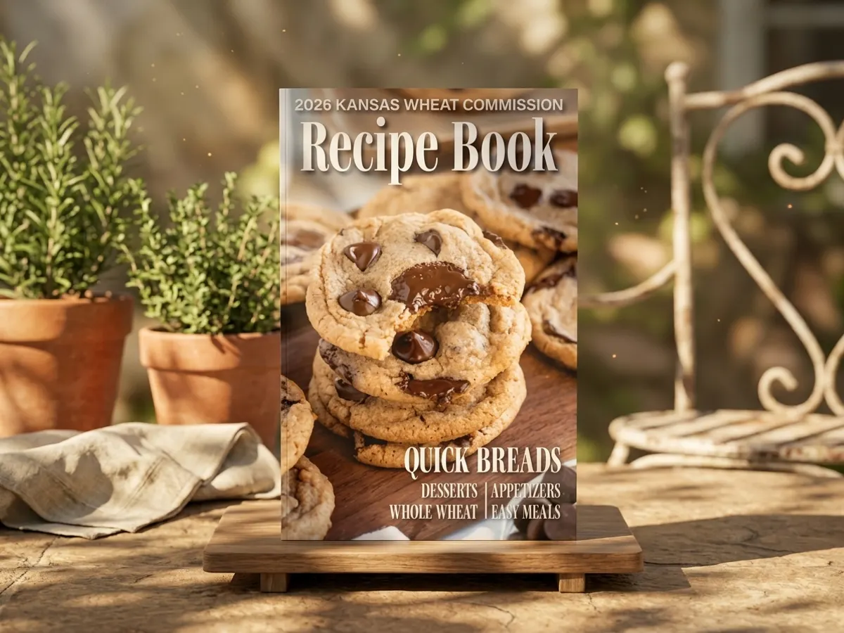 Kansas Wheat Commission 2026 Recipe Book — free sample: The Kansas Wheat Commission is mailing out their 2026 recipe book packed with wheat-forward recipes—