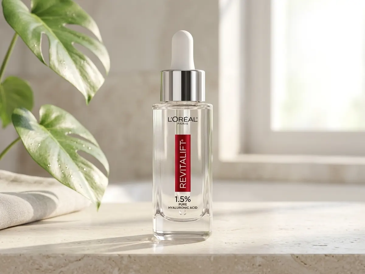 L'Oreal Paris Revitalift Derm Intensives Serum — free sample: My face looks like a roadmap of bad life choices, so I'm *desperate* for this L'Oreal Paris Revitali