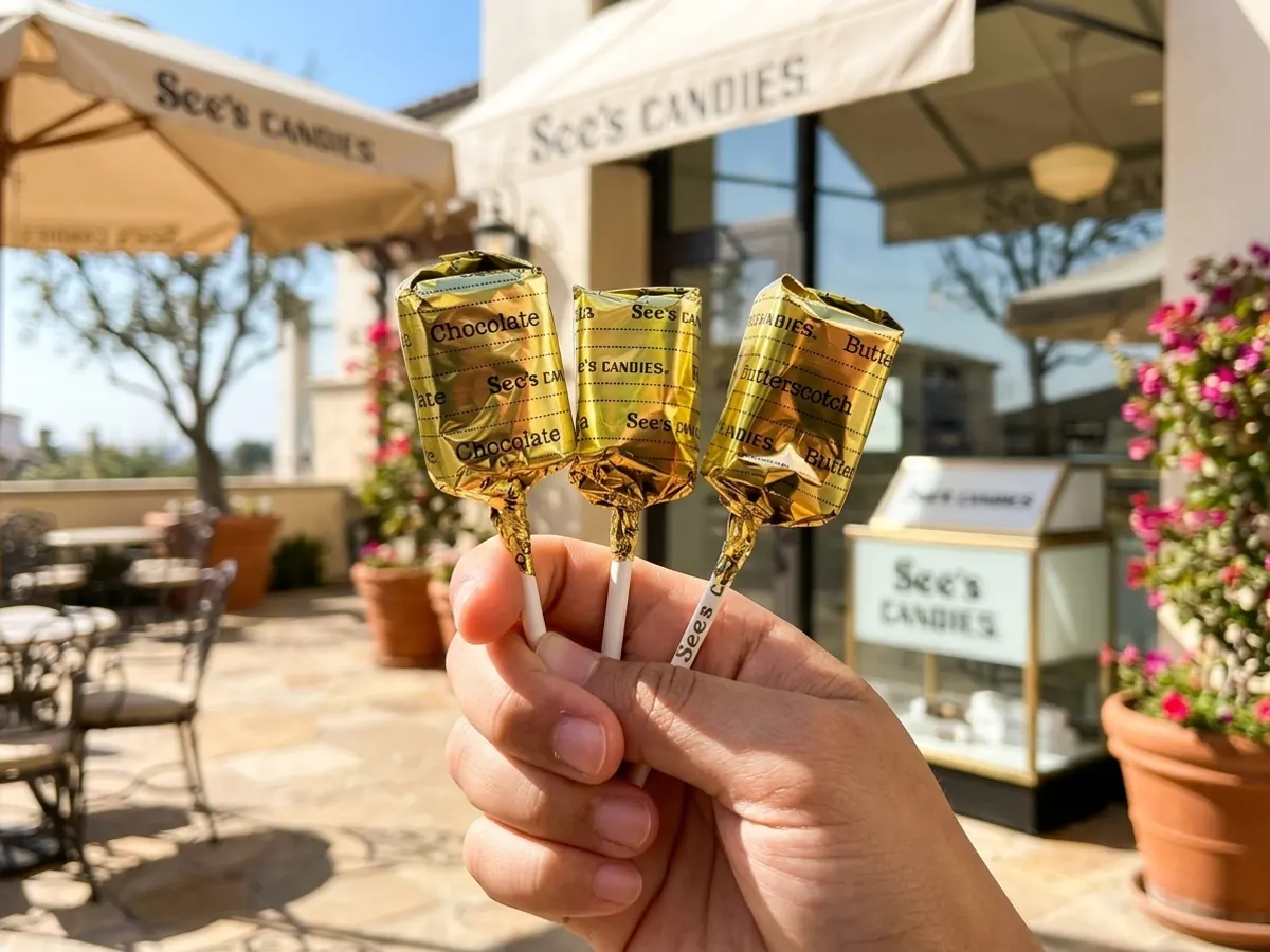 Lollypop at See's Candies on July 20th — free sample: Forget groceries, your actual priority on July 20th is waltzing into See's Candies for a FREE Lollyp