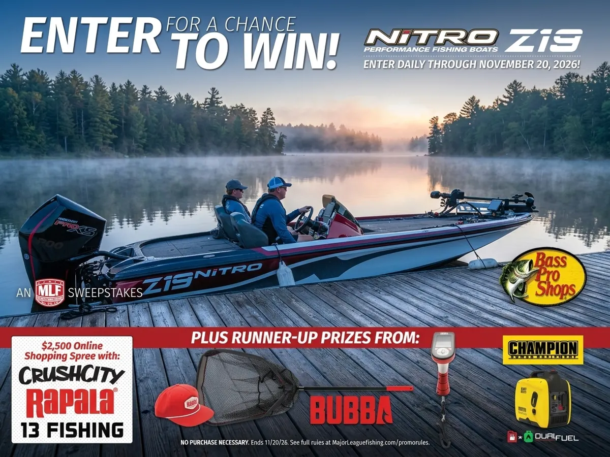 Win a Nitro Z19 Bass Boat: free sample: Major League Fishing is giving away a legit bass boat (we're talking a $60k+ rig here). Enter for fr