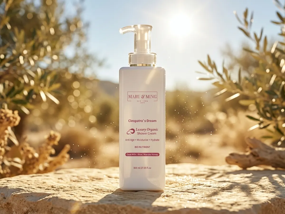Maru & Ming Cleopatra's Dream Body Wash — free sample: An anti-aging body wash infused with goat milk AHAs, rice, and manuka honey, because apparently Cleo