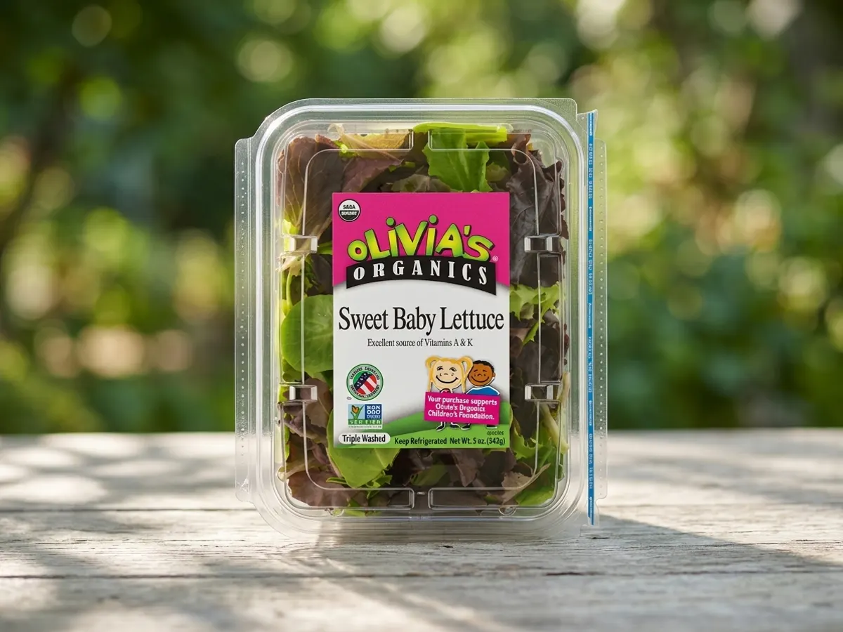 Olivia's Organics Free 5oz Salad Coupon — free sample: Fresh organic salad on the house—just sign up for Olivia's biweekly newsletter and print your coupon
