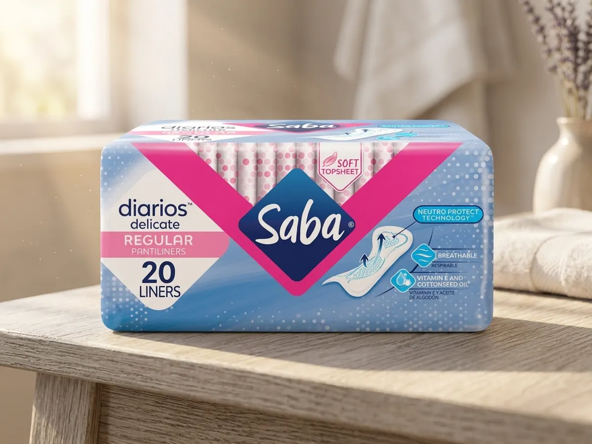 Pack of Saba Pads or Liners — free sample: Alright, my fellow cheapskates, even *this* is free. Snag a sample pack of Saba Pads or Liners by fi