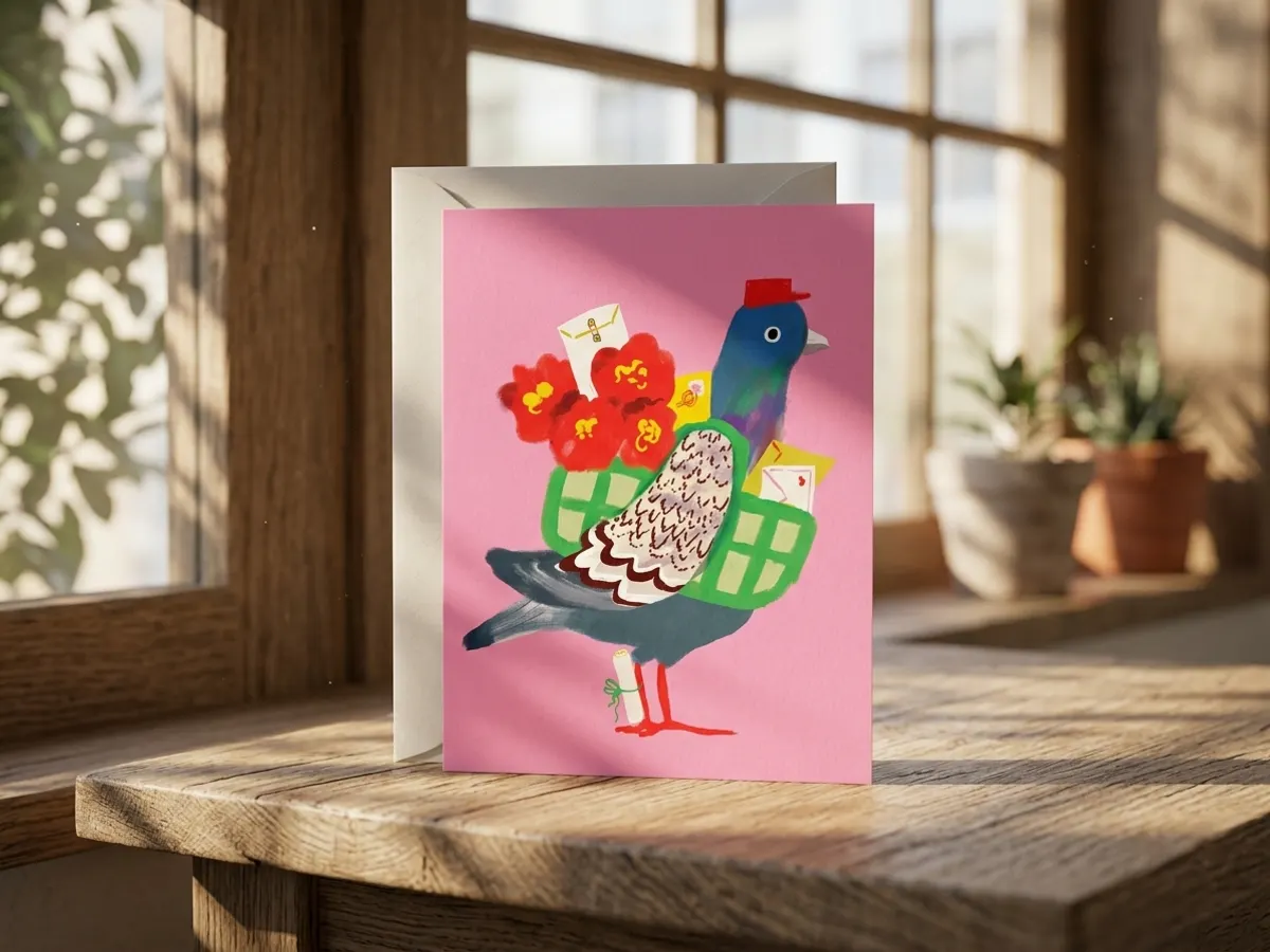 Custom Illustrated Greeting Card, First One Free — free sample