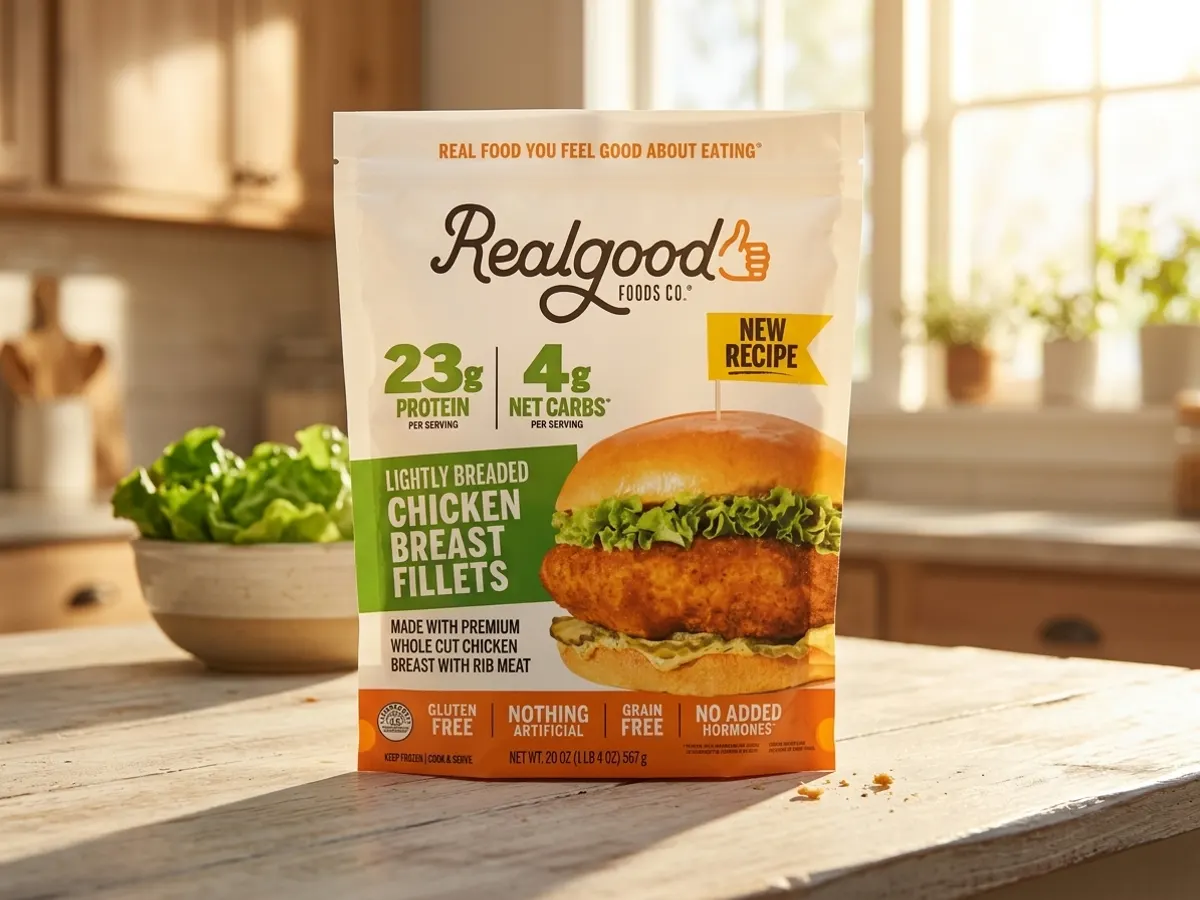 Real Good Foods Breaded Chicken Coupon — free sample: Real Good's got you covered with a free 20 oz bag of their lightly breaded chicken (chunks, strips,