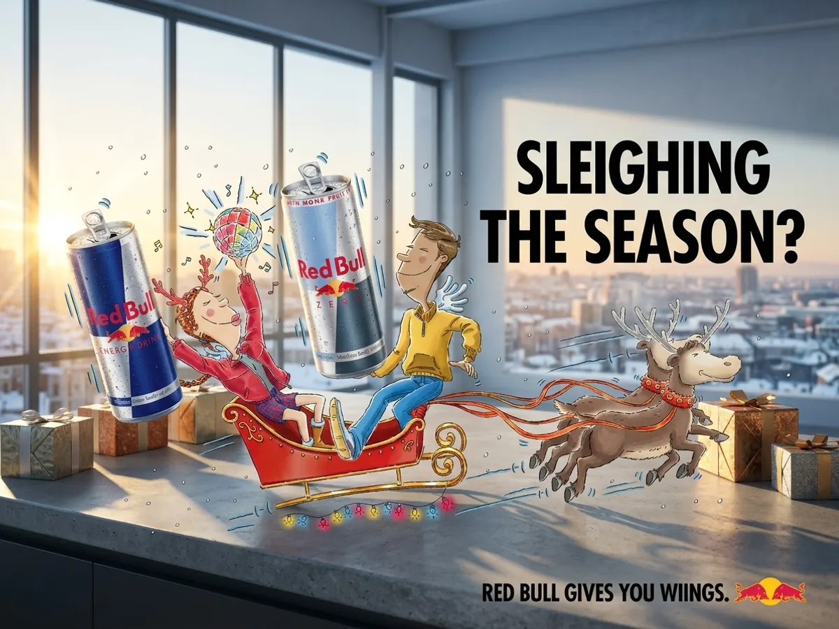 Red Bull Festive Edition Can, free sample