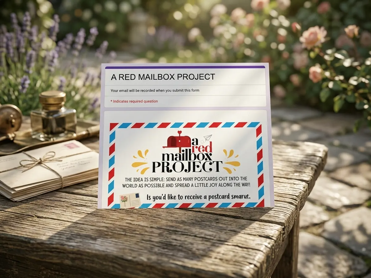 A Red Mailbox Project Postcard — free sample