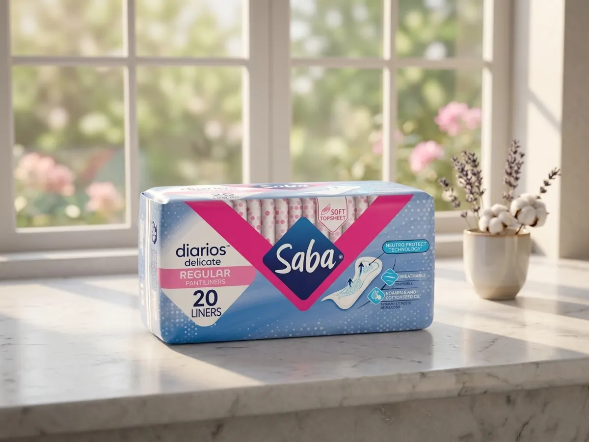 Saba Pantiliners and Pads Sample — free sample: Saba's throwing free samples of their pantiliners and overnight pads—pick your style from regular to