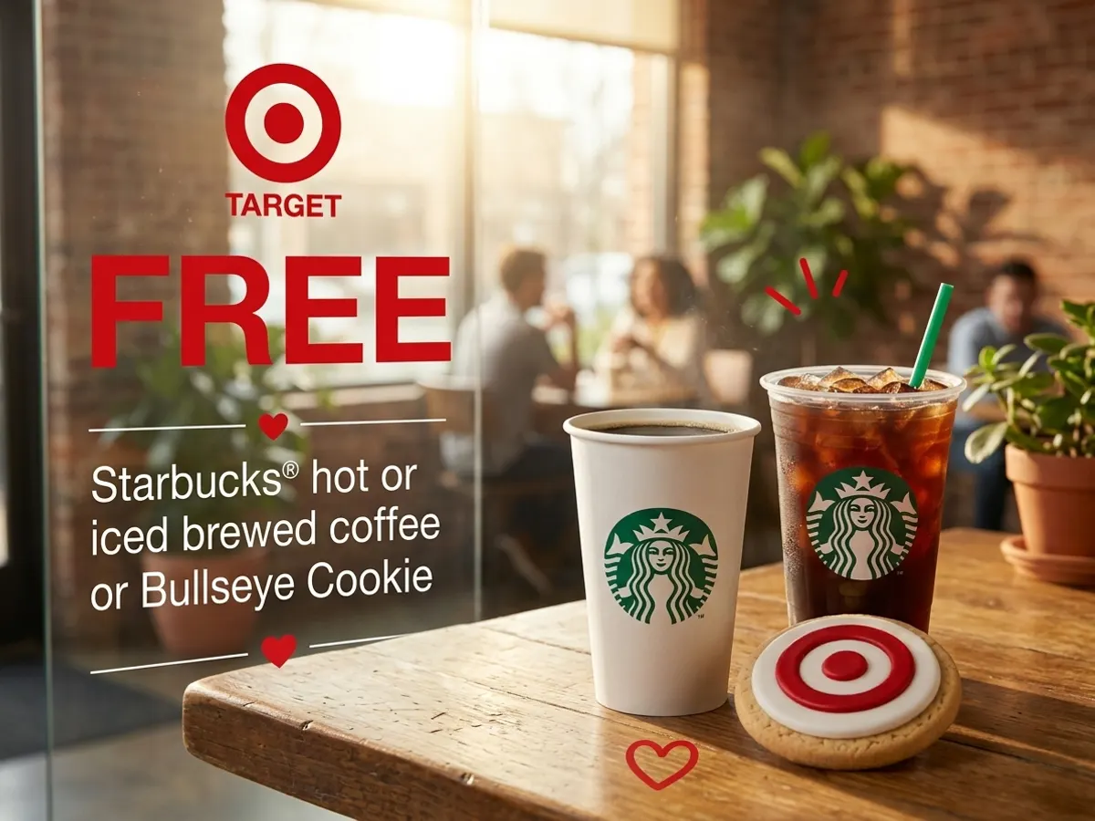 Starbucks Coffee or Cookie at Target Circle — free sample: Target Circle members (it's free to join) can grab a complimentary hot or iced coffee or Bullseye co