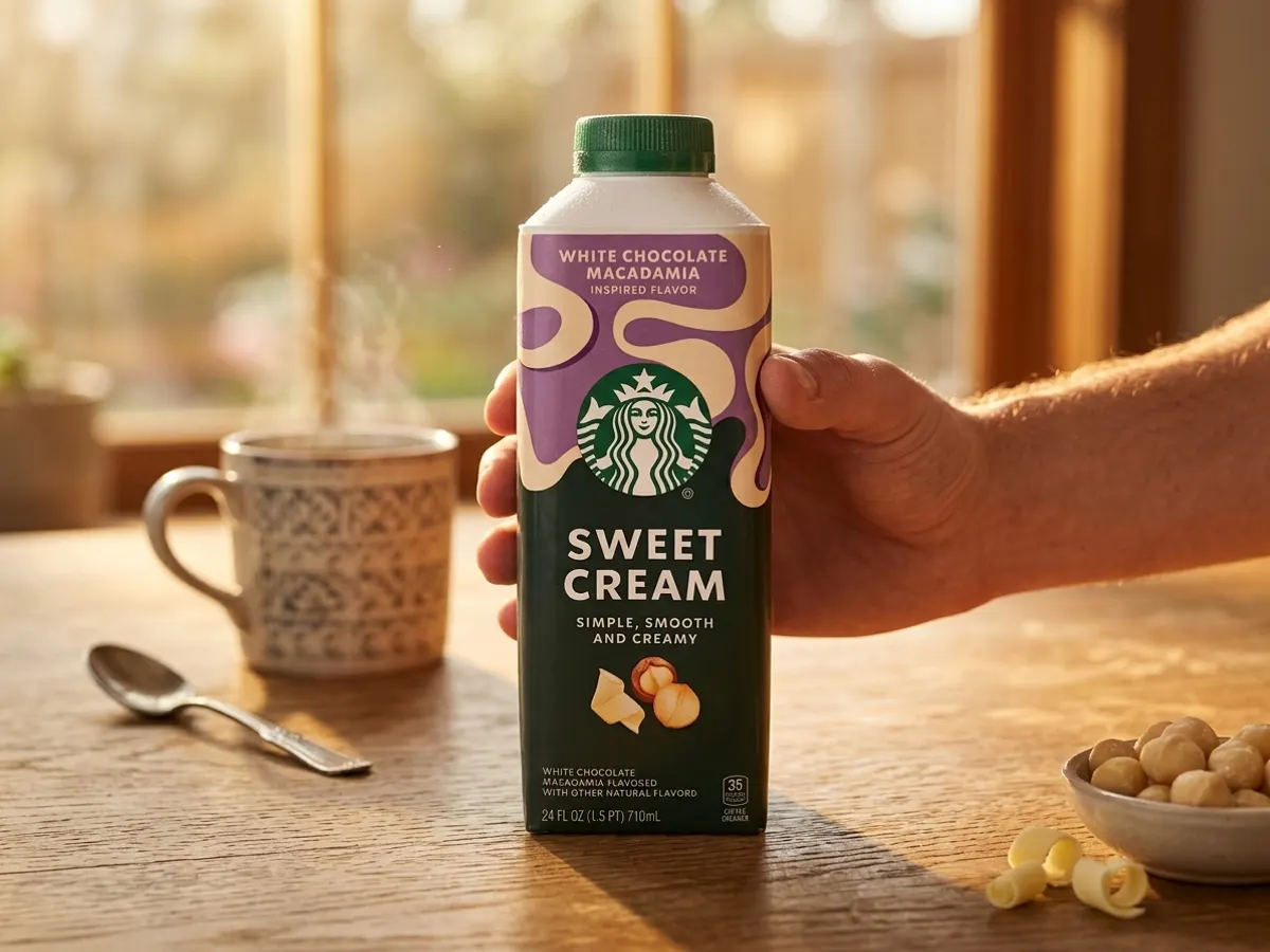 Starbucks Sweet Cream Coffee Creamer — free sample: Buy a 24oz Starbucks Sweet Cream Creamer, snap your receipt, and get reimbursed up to $8 via PayPal