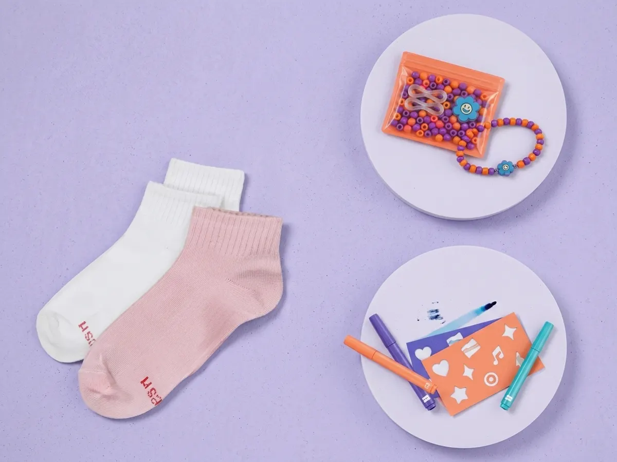 Hanes Sock Customization Kit at Target — free sample: Turn a boring pair of Hanes socks into a DIY masterpiece, if you're one of the lucky two per store.
