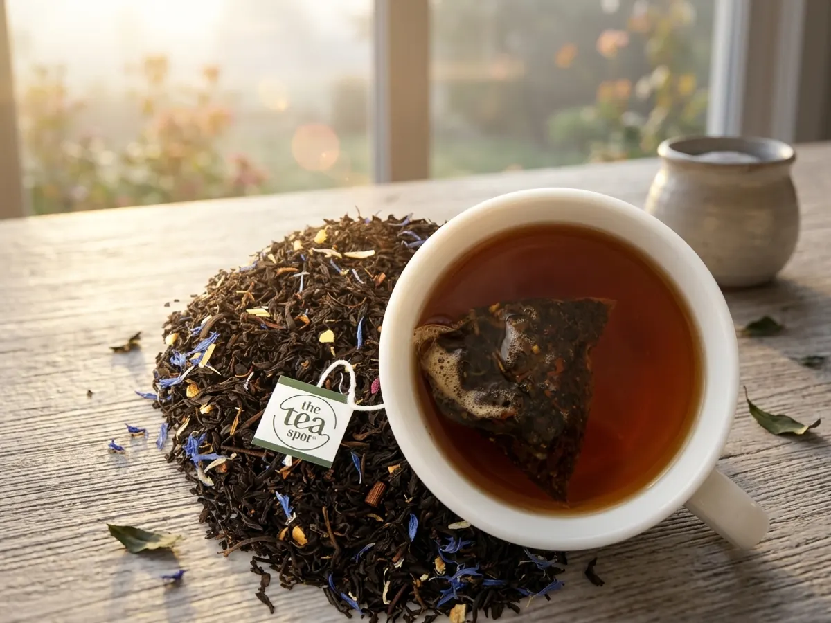 The Tea Spot Tea — free sample: My landlord thinks I'm collecting dust, but I'm actually collecting *free tea*. Grab a sample of The