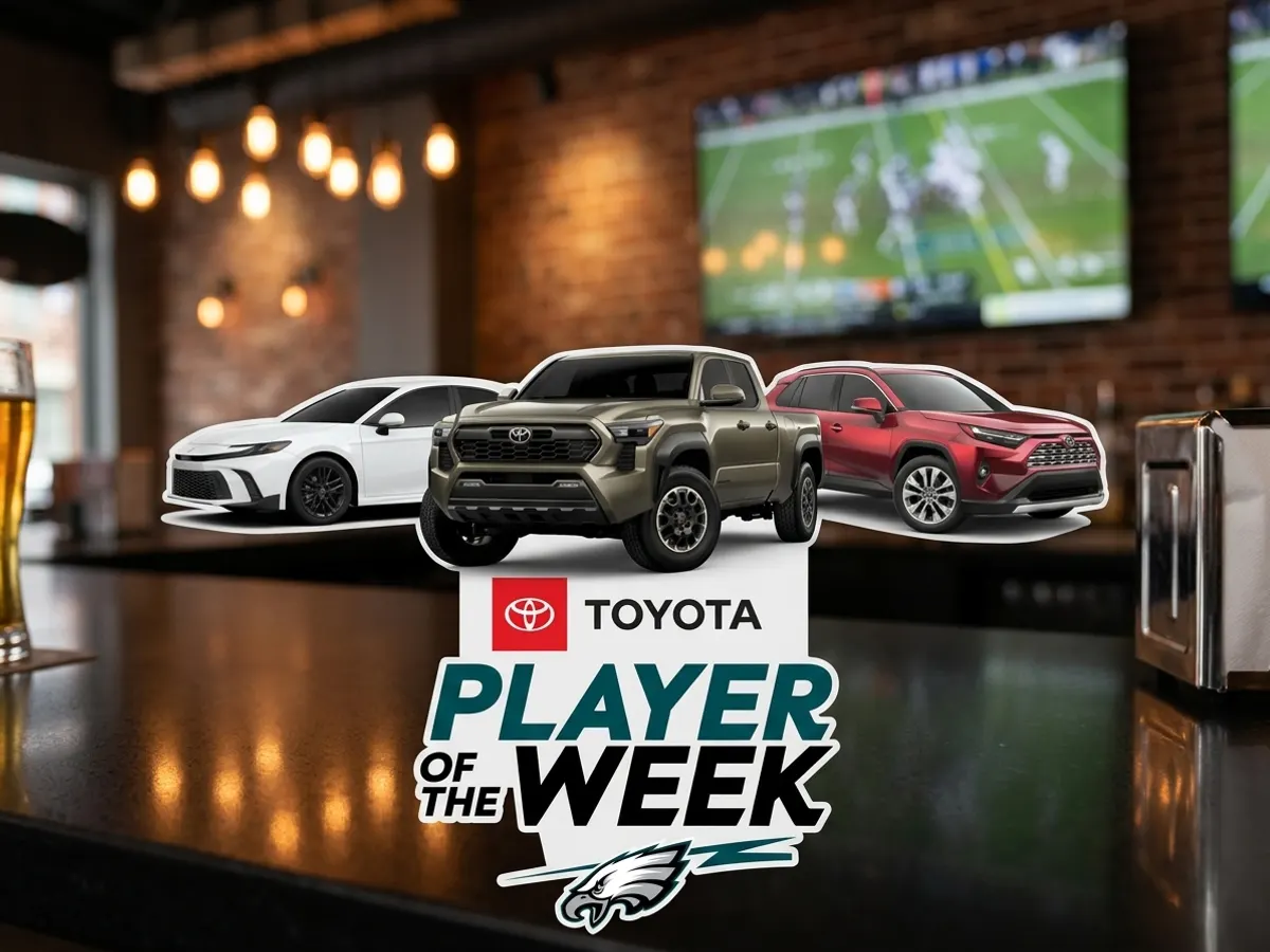 Win a Toyota Vehicle with Eagles Player Vote: free sample: Vote for the Philadelphia Eagles Player of the Week and automatically enter to win a Toyota vehicle.