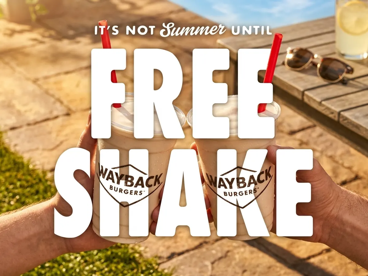 Vanilla Shake at Wayback Burgers on June 20th — free sample: On June 20th, I'll be ditching my dignity for a free vanilla shake at Wayback Burgers. You'd be trul