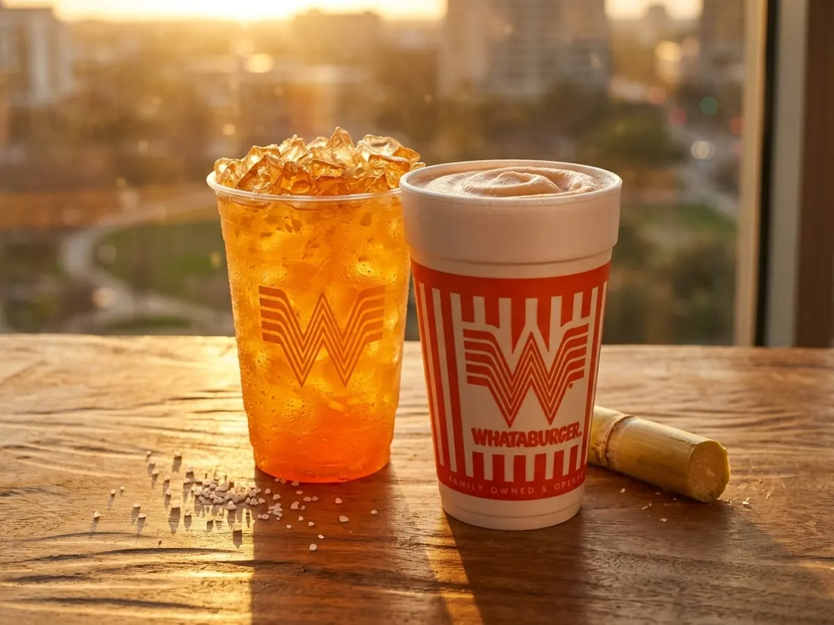 Whataburger Summer Peach Whatafresher — free sample: A 16oz Summer Peach Whatafresher on Whataburger's dime, no purchase required, just today. Join Whata
