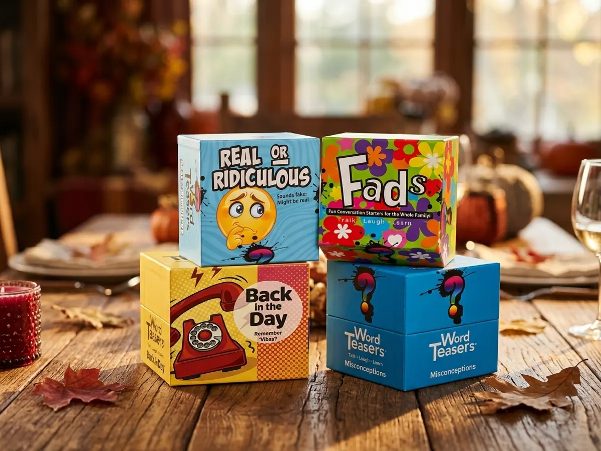 Win WordTeasers Thanksgiving Party Pack: free sample: Enter for a chance to be one of 75 hosts selected to throw a WordTeasers party with friends and fami