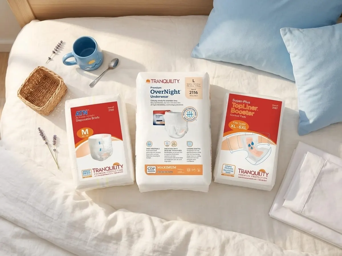 Claim a FREE 2-Pack of Tranquility Premium OverNight Underwear โ free sample: Get a complimentary 2-pack of Tranquility Premium OverNight absorbent underwear designed for nightti