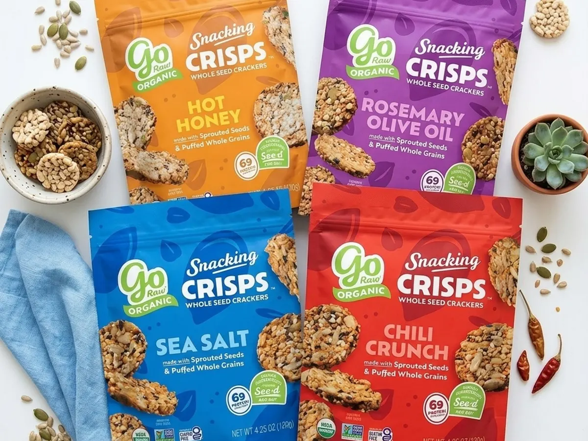 Score a FREE Bag of Go Raw Crisps After Cash Back โ free sample: Go Raw Snacking Crisps are light and crispy snacks made from sprouted seeds and puffed whole grains,