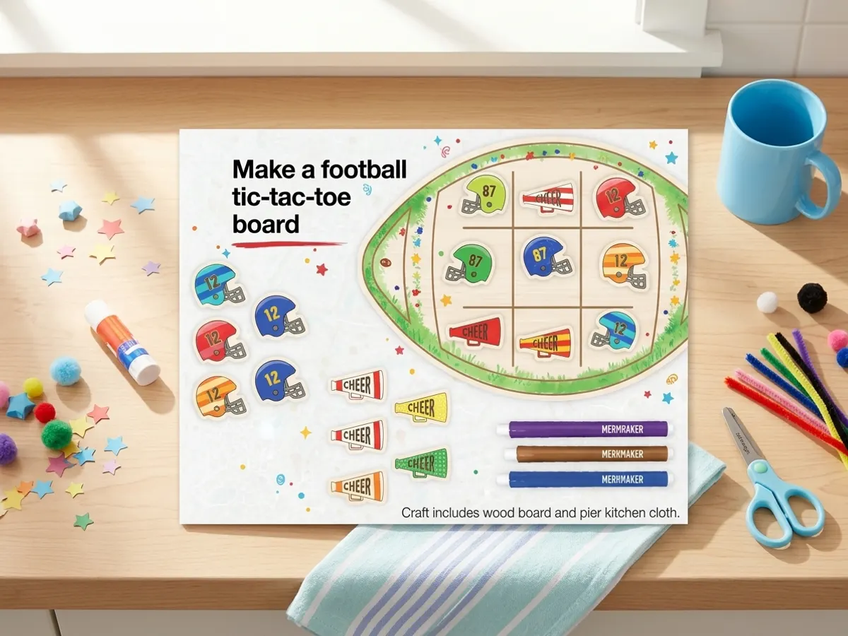 Grab a FREE Football Tic-Tac-Toe Craft Kit at JCPenney: free sample: This is a Football Tic-Tac-Toe Craft Kit designed for kids to create and play with. It's completely