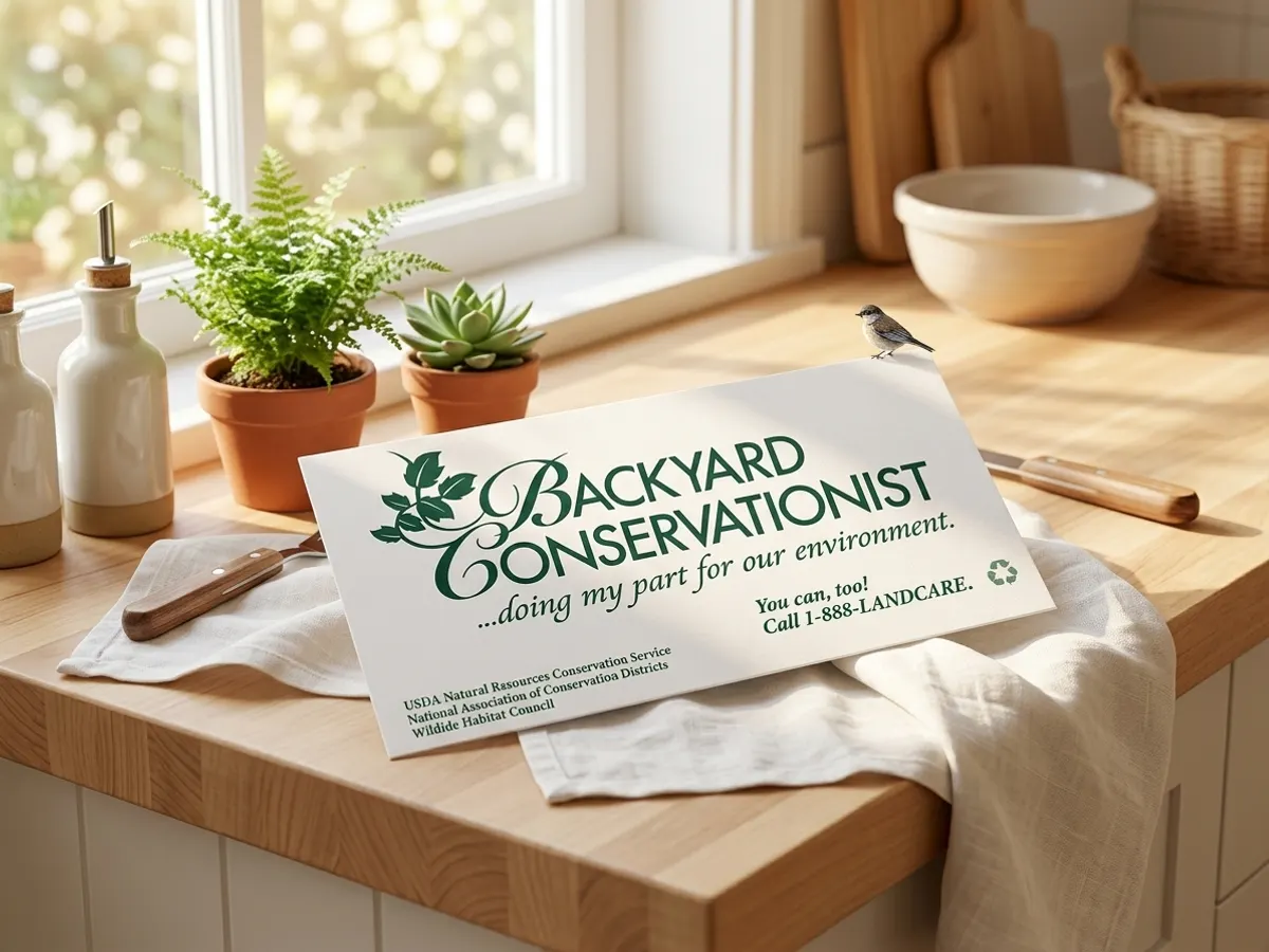 Claim Your FREE Backyard Conservation Sign Today: free sample: Get a free 5x7 Backyard Conservation sign that showcases your commitment to environmental stewardshi