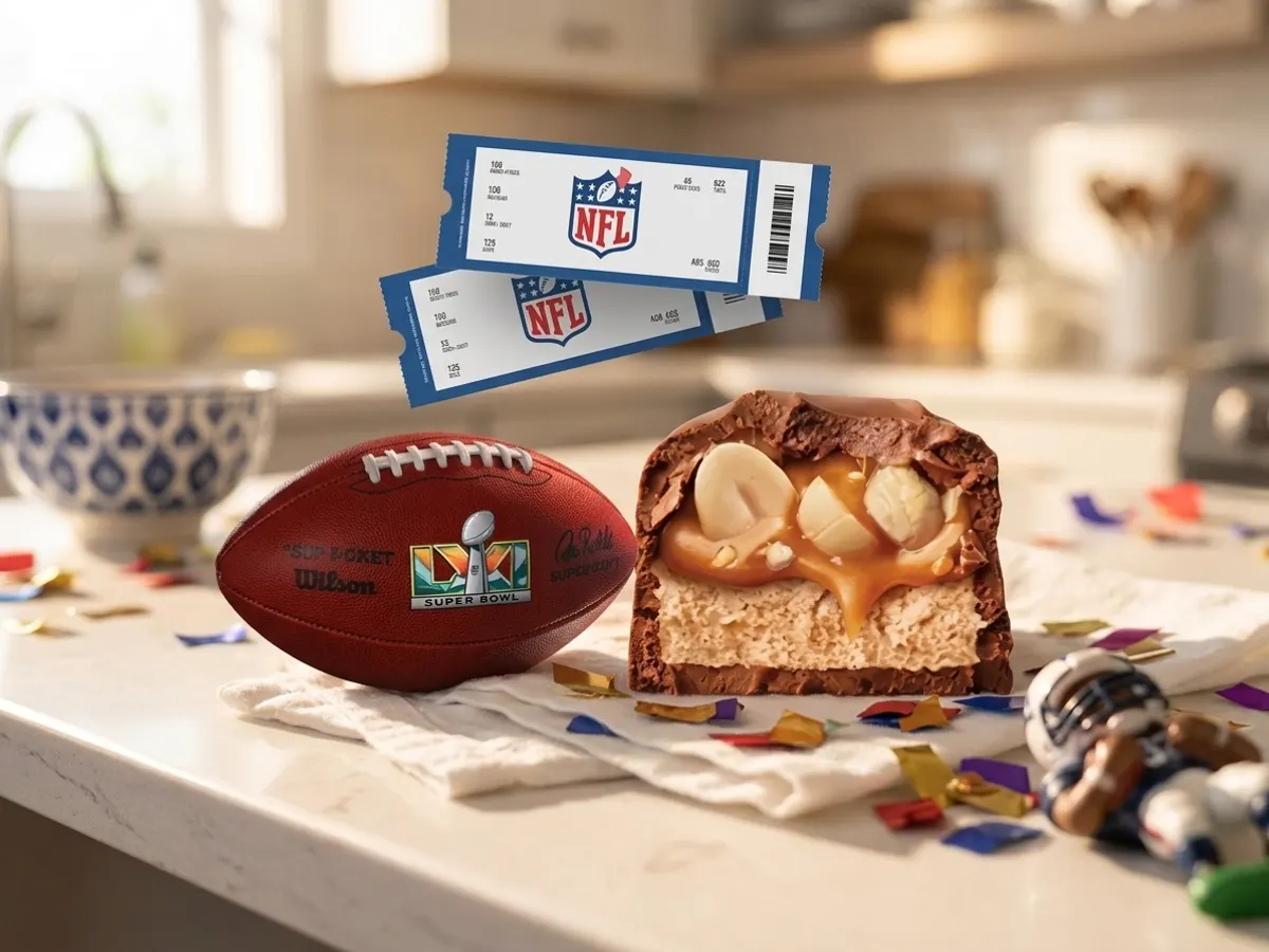 Enter to WIN a FREE Trip to Super Bowl LXI from Snickers, free sample