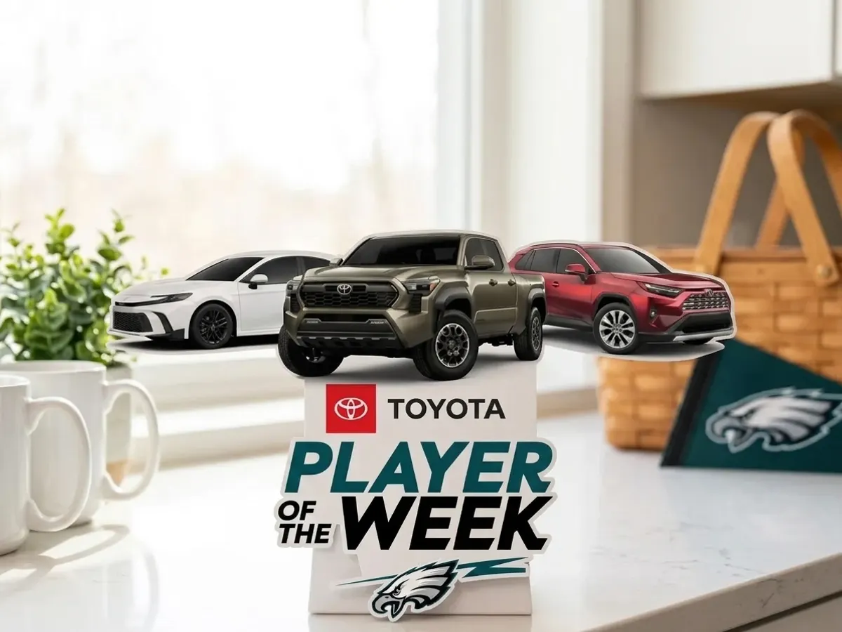 Vote for an Eagles Player and Win a FREE Toyota Vehicle: free sample: Enter to win a Toyota vehicle just by voting for the Philadelphia Eagles Player of the Week on the o